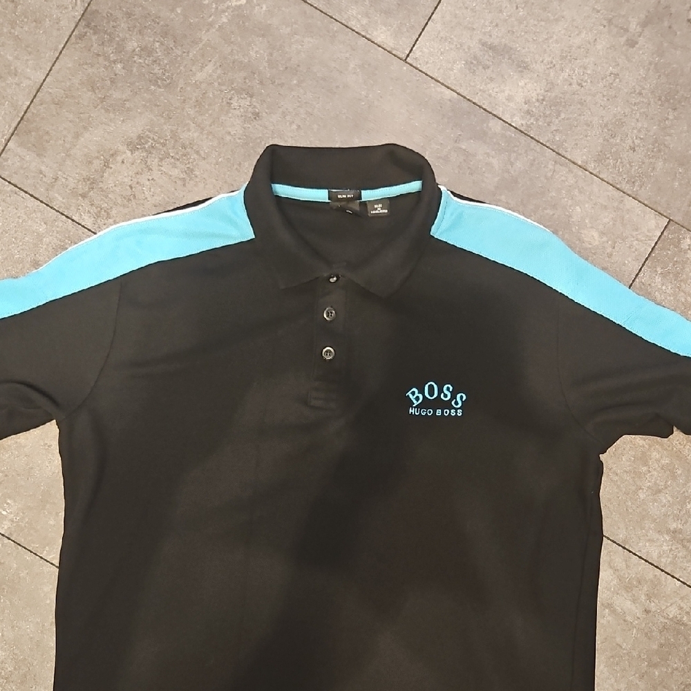 Hugo Boss Black and Blue Polo Shirt